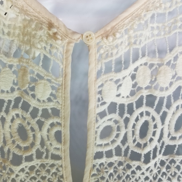 Anthropologie Maeve cream crochet lace babydoll dress - Picture 12 of 12